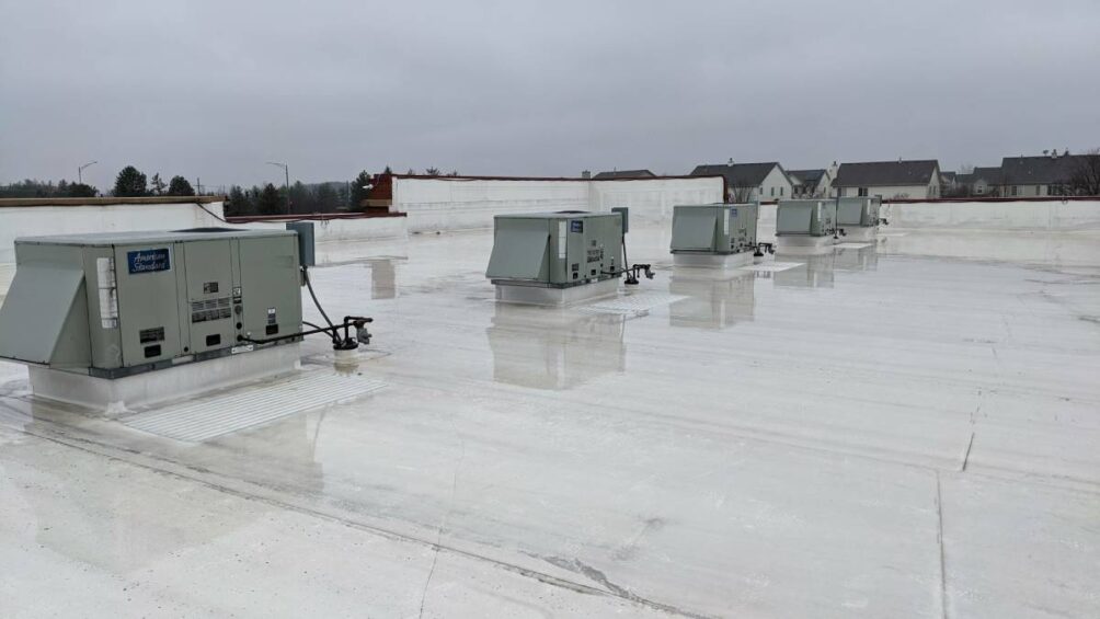 Rooftop image of a commercial roof near Nicholasville, KY